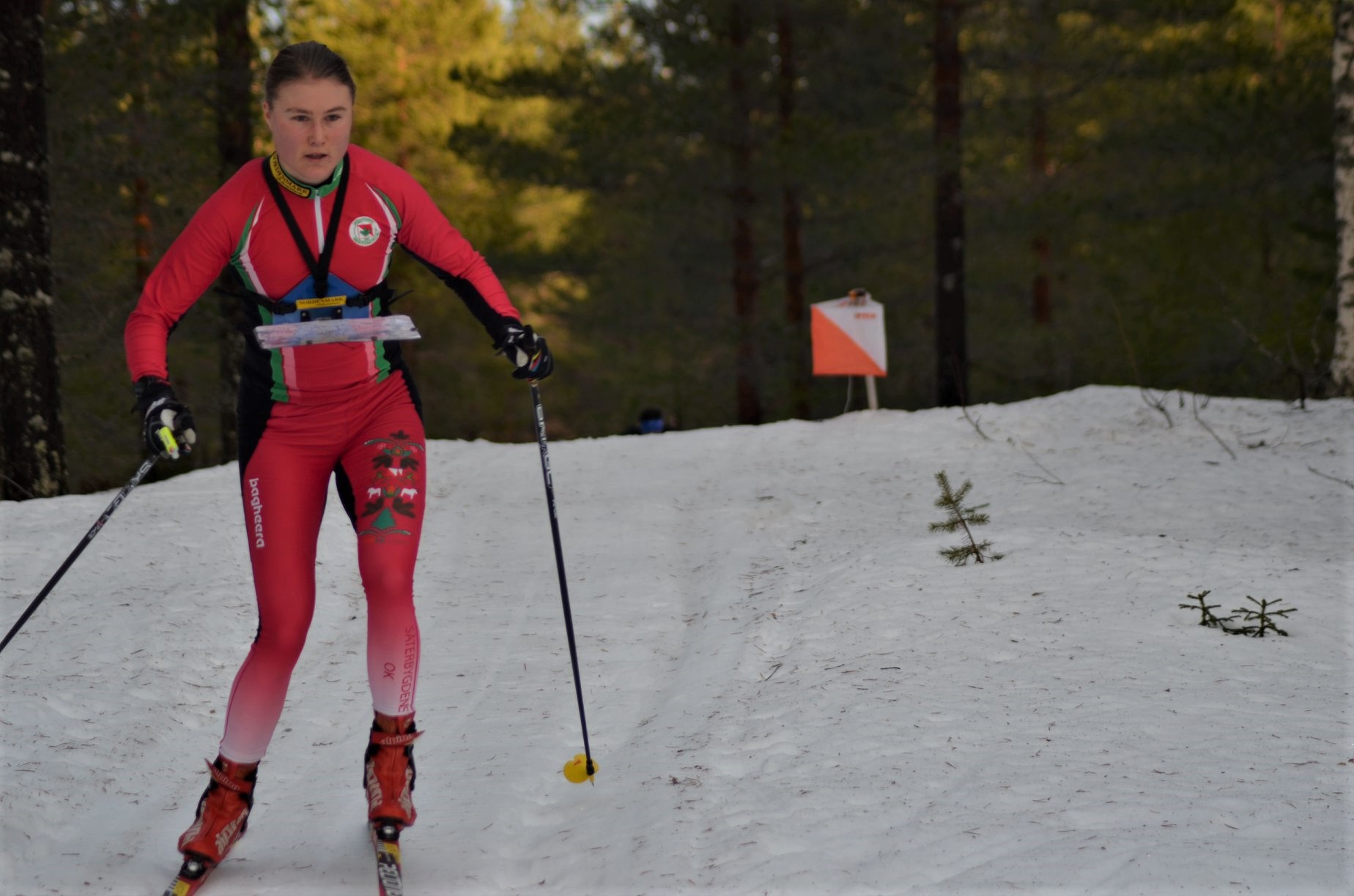 Frida Sandberg vann klart på sprinten i Sjusjön på lördagen.