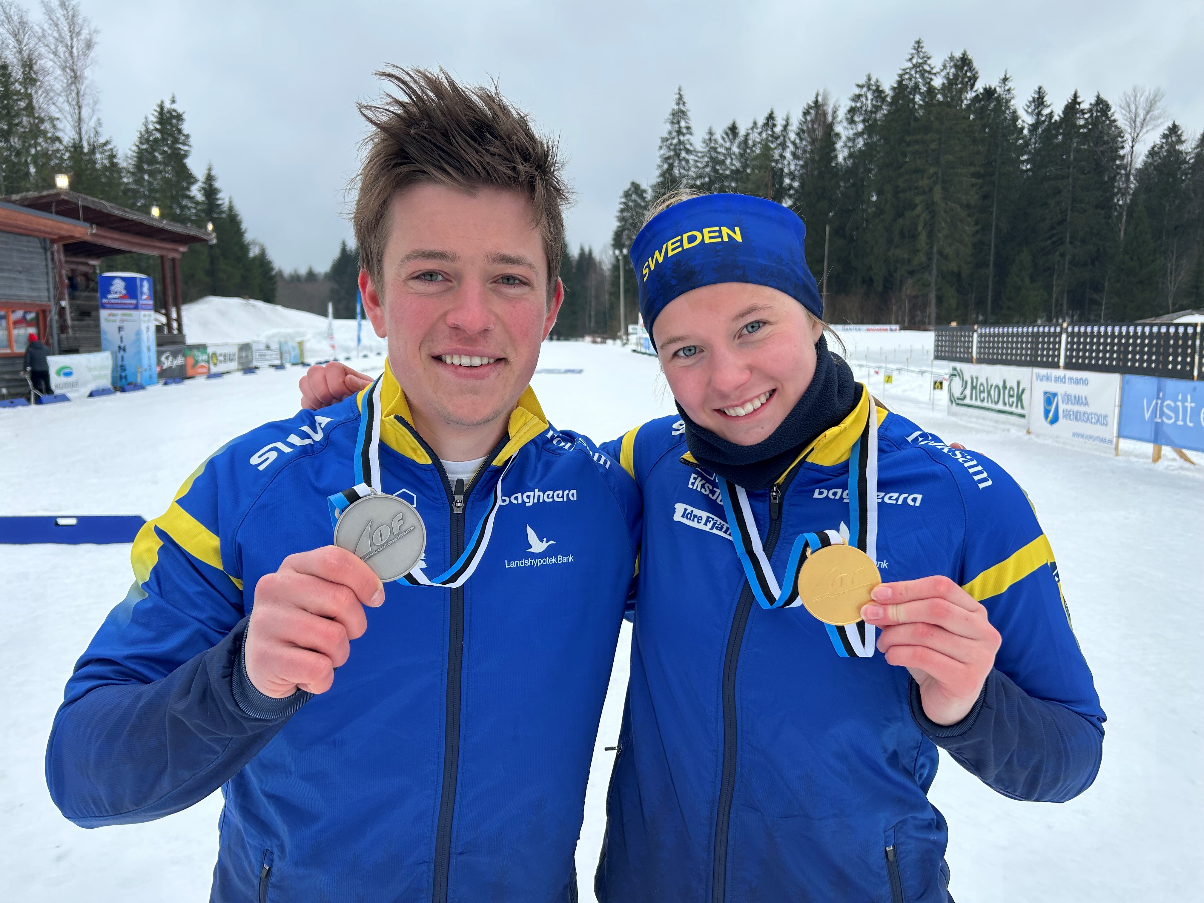 Jonatan Ståhl med silver och Ella Turesson med guld på U23-VM. 