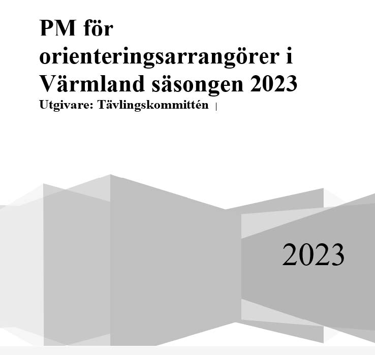 PM för orienteringsarrangörer i Värmland
