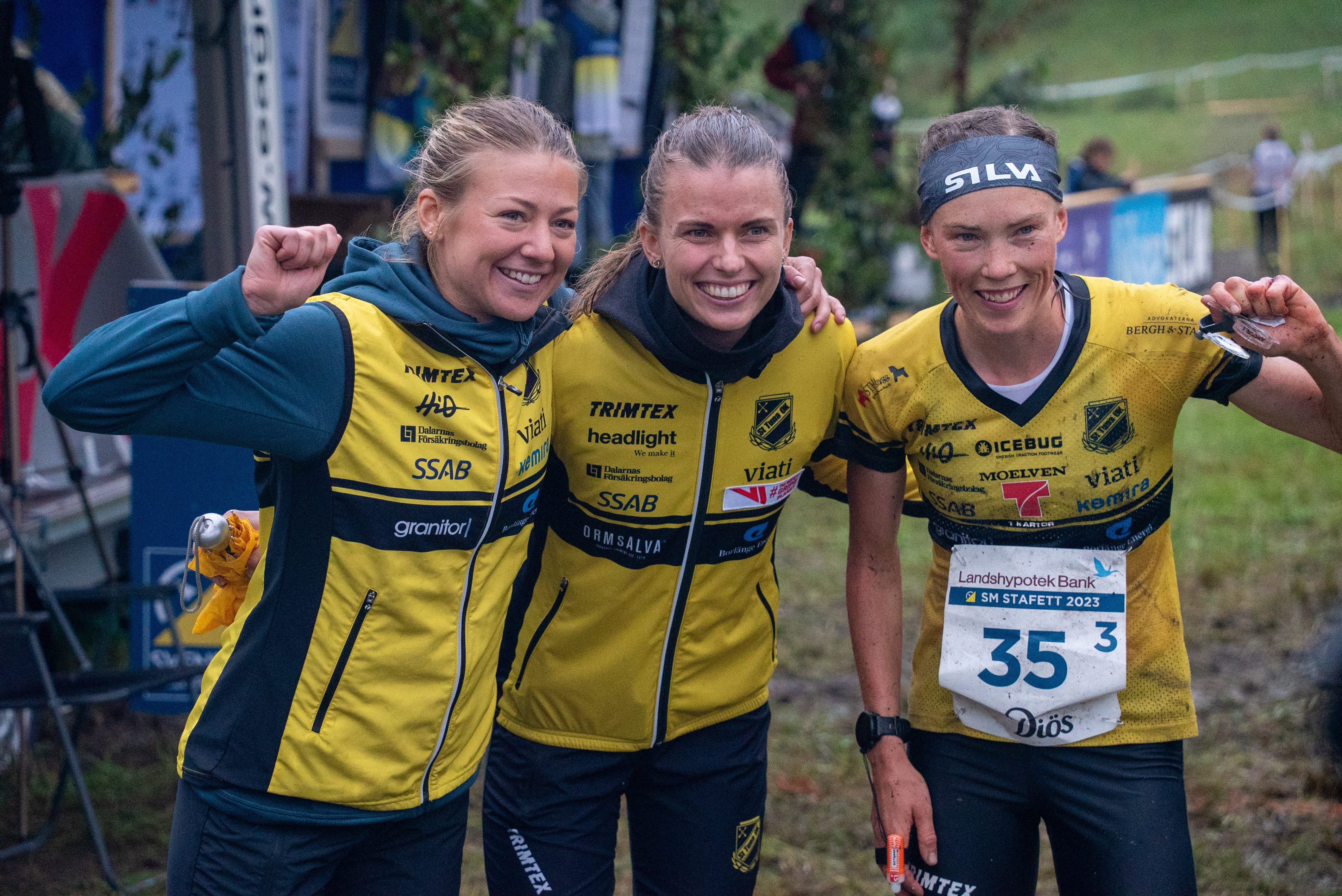 Rebecka Heinrup, Marie Olaussen, Tove Alexandersson segrare på SM i stafett